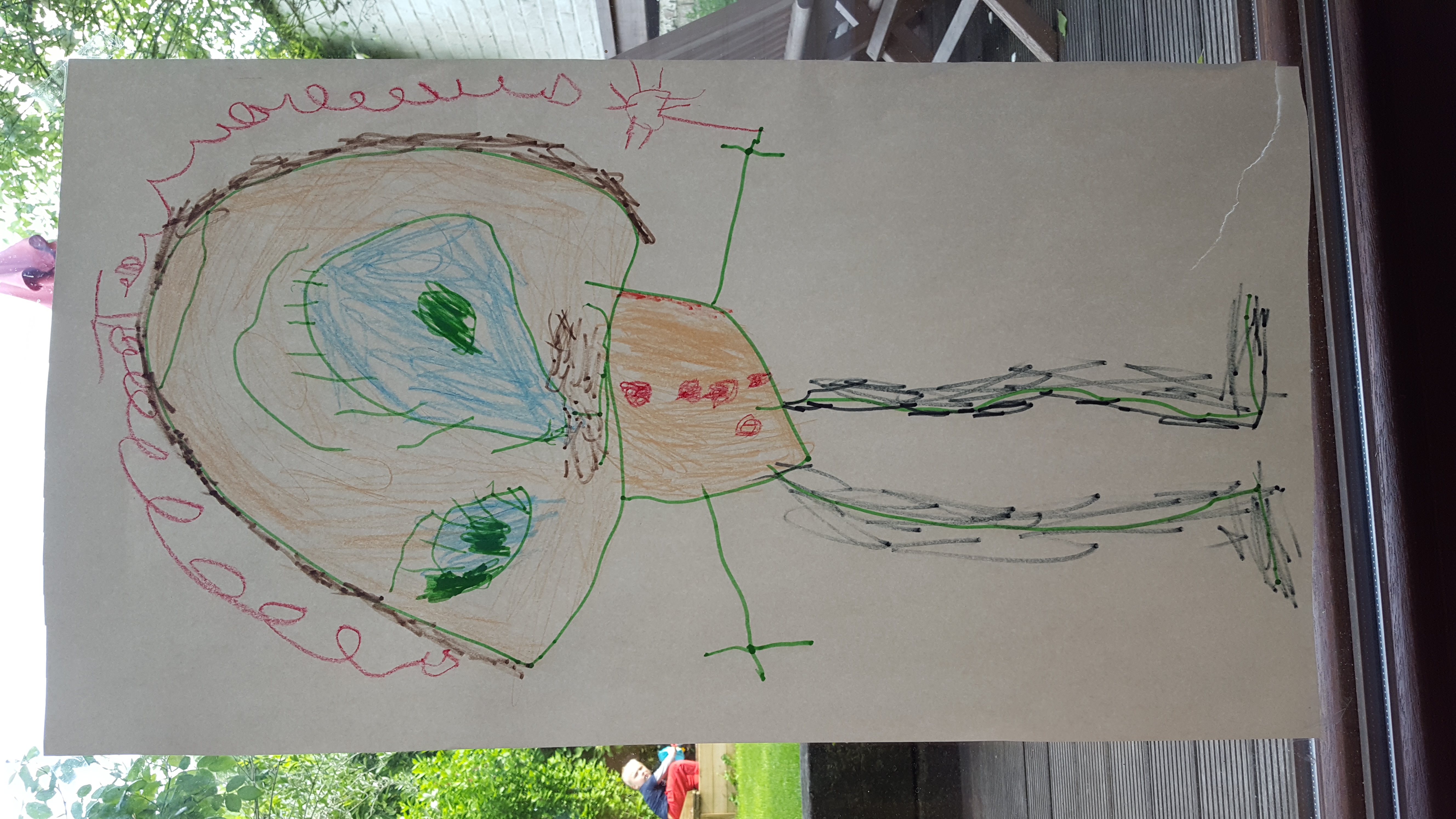 Potrét s jeho autorom v pozadí (Thor Fülöpp)